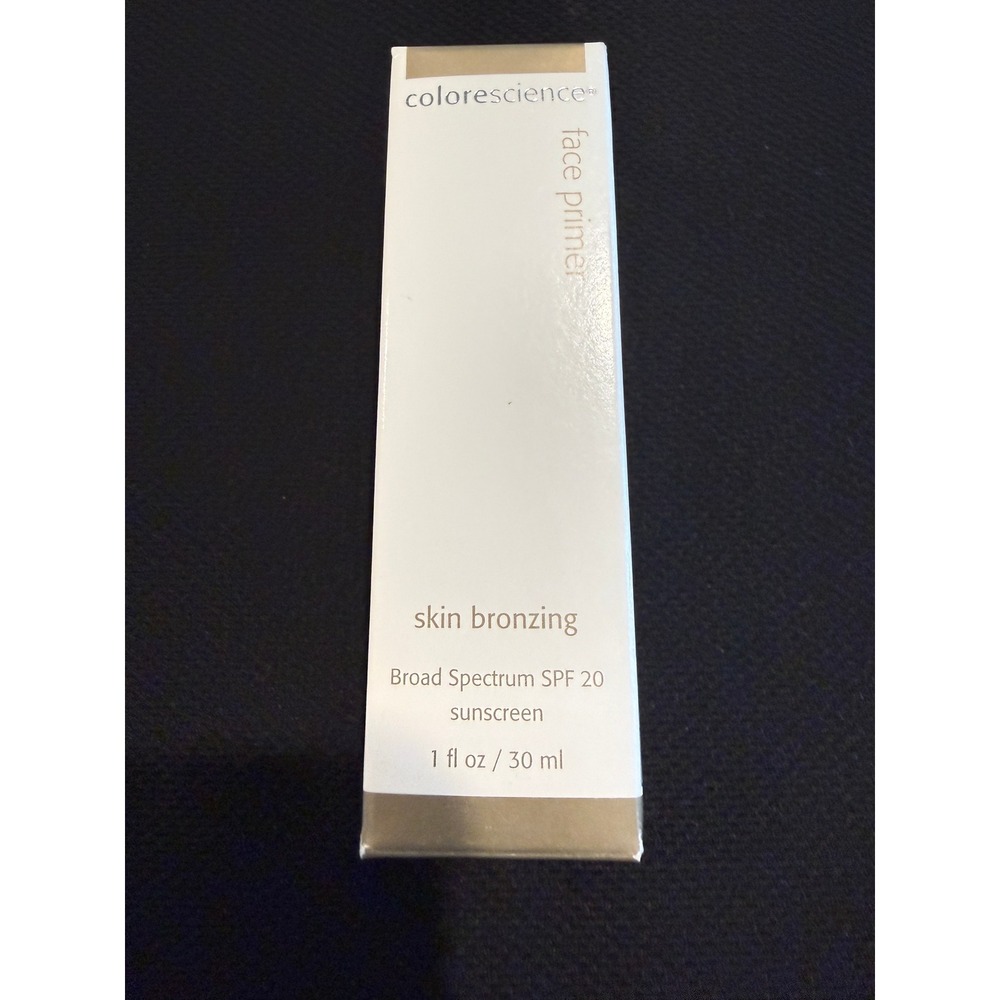 ColoreScience Face Primer Skin Bronzing Broad Spectrum SPF 20 Sunscreen 1 oz New